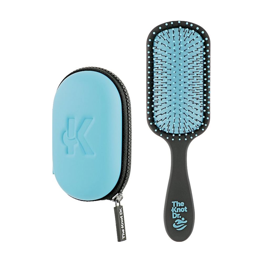Набір для волосся The Knot Dr. The Pro Swim Rayleigh, блакитний (щітка для волосся, 1 шт + чохол, 1 шт)